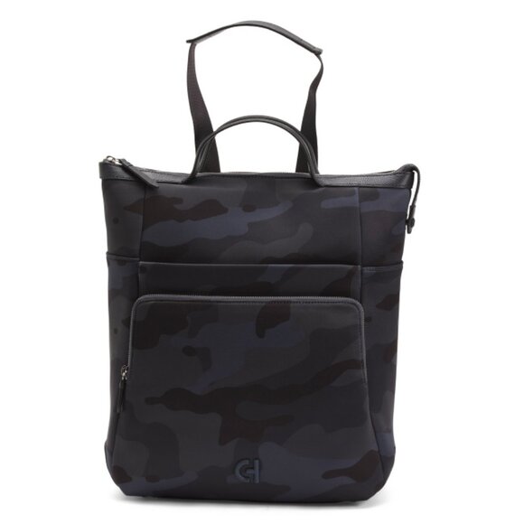 COLE HAAN Blue Camo Camo Backpack - Picture 1 of 2
